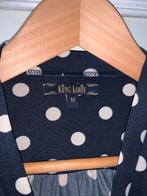 King Louie Blouse Stippen M Nieuw, Maat 38/40 (M), Blauw, Nieuw, Ophalen of Verzenden
