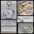 Antiek zilver,  Remontoir zakhorloge,  van Durpel Wetteren, Antiek en Kunst, Antiek | Goud en Zilver, Ophalen of Verzenden, Zilver