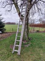 Aluminium Ladder 2 x 14 Excelsior, Ladder, Gebruikt, Opvouwbaar of Inschuifbaar, 4 meter of meer