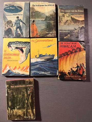 7 oude Junioren jongensboeken van de Nederlandse Padvinders beschikbaar voor biedingen