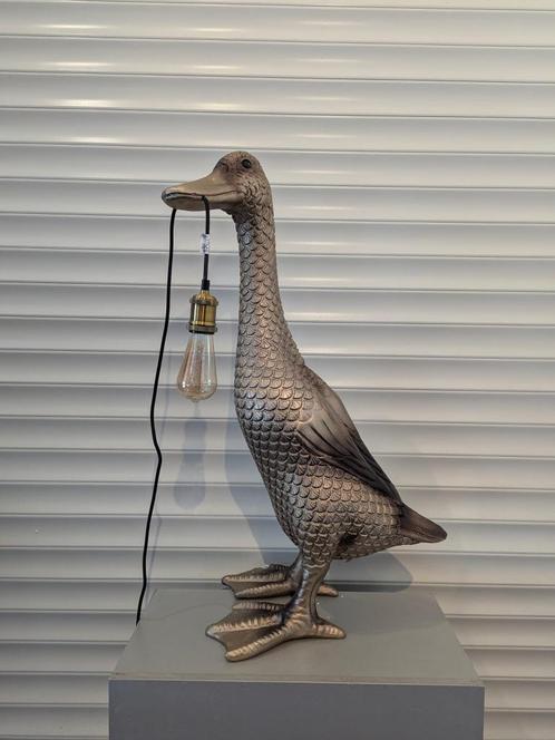 Vloerlamp Son of a Duck – Eend staand – Goud, Huis en Inrichting, Lampen | Vloerlampen, Nieuw, 150 tot 200 cm, Ophalen