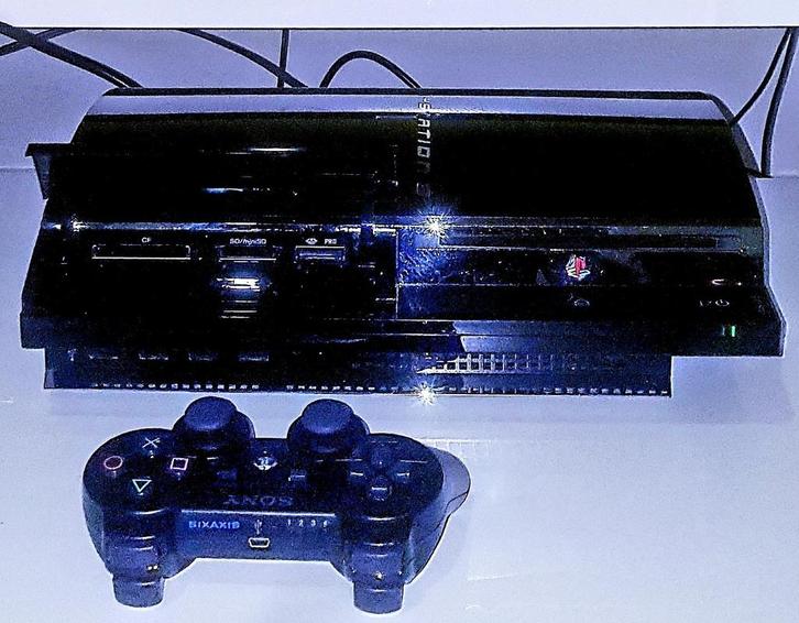 - PlayStation 3 - Backwards Compatible -, Spelcomputers en Games, Spelcomputers | Sony PlayStation 3, Gebruikt, Phat, 60 GB, Met 1 controller