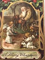 Prachtige antieke Kerstkaarten. Drie stuks. Samen 12,50€., Diversen, Kerst, Verzenden