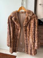 Vintage nertsbontjas, Bruin, Ophalen, Maat 38/40 (M), Onbekend