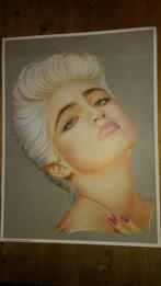 Madonna vintage queen of pop tekening print afbeelding 1, Verzamelen, Muziek, Artiesten en Beroemdheden, Ophalen of Verzenden