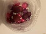 Kerstballen (breekbaar / glas) zwart, paars, roze en figuren, Diversen, Kerst, Ophalen, Gebruikt