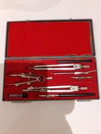 Komplete passer set in originele doos, Antiek en Kunst, Antiek | Gereedschap en Instrumenten, Ophalen of Verzenden