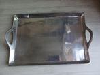 Gegoten aluminium dienblad met handvat 60x42,5 cm., Ophalen of Verzenden, Gebruikt, Rond, Metaal