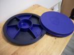 Tupperware Hapjesschaal met Deksel ( blauw ), Ophalen of Verzenden, Gebruikt, Blauw