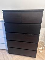 Ikea Malm ladekast - Zwartbruin, Huis en Inrichting, Ophalen, Overige materialen, Gebruikt, 100 tot 150 cm