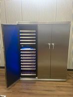 Luxe RVS Boretti Koelkast + Wijnklimaatkast, 200 liter of meer, Fornello Esperta, Met aparte vriezer, Zo goed als nieuw
