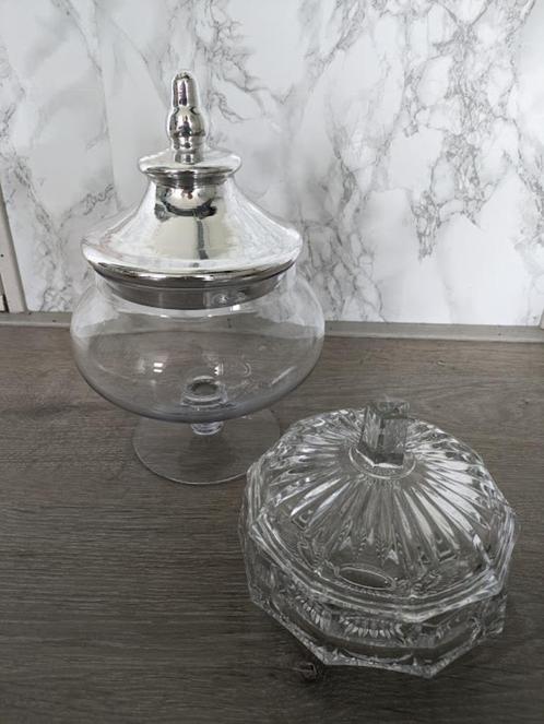 glazen schalen, Huis en Inrichting, Woonaccessoires | Schalen en Manden, Gebruikt, Schaal, Rond, Glas, Ophalen