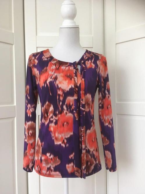 Lola & Liza paars oranje print longsleeve top, maat 38 M, Kleding | Dames, Tops, Gedragen, Maat 38/40 (M), Paars, Lange mouw, Ophalen of Verzenden