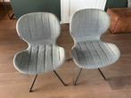 2 grijze stoelen van Zuiver OMG, Huis en Inrichting, Stoelen, Ophalen, Gebruikt, Grijs, Twee