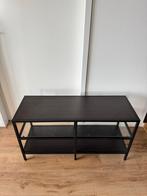 Stijlvol TV Meubel - Zwart Metaal & Glas, Huis en Inrichting, Ophalen, 100 tot 150 cm, Zo goed als nieuw, Minder dan 100 cm