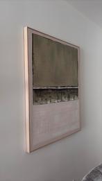 Schilderij Groen/Beige 90x3,5x120 cm MAREYA olijfgroen+crème, Huis en Inrichting, Woonaccessoires | Schilderijen, Tekeningen en Foto's