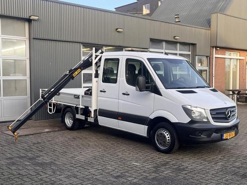 Mercedes-Benz Sprinter 513cdi 130pk DC Laadkraan Hiab 017T A, Auto's, Bestelauto's, Bedrijf, Te koop, Airconditioning, Centrale vergrendeling
