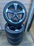 Audi Sport Rotor 19 inch velgen+banden - A3, A4, A5, A6, Q2, Auto-onderdelen, Banden en Velgen, Gebruikt, Banden en Velgen, 235 mm