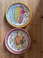 Blond Amsterdam Bordjes - 9 stuks (1 beschadigd), Gebruikt, Porselein of Keramiek, Schaal, Rond