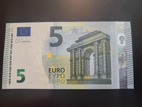 2013 Portugal 5 euro Lagarde printcode M009H6, Postzegels en Munten, Bankbiljetten | Europa | Eurobiljetten, Los biljet, Portugal