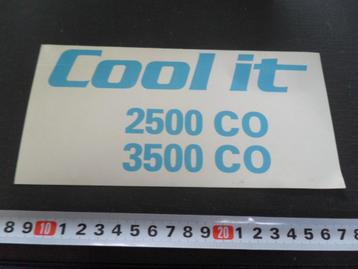 sticker Cool It  2500 CO  3500 CO  beschikbaar voor biedingen
