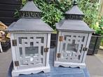 2x windlicht, Tuin en Terras, Ophalen, Gebruikt