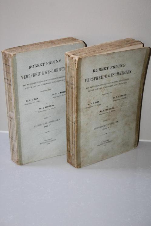Robert Fruin's verspreide geschriften. Deel IV & V 1901/1902, Antiek en Kunst, Antiek | Boeken en Bijbels, Ophalen of Verzenden