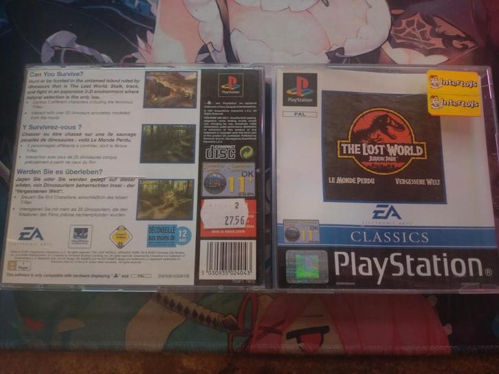 The Lost World: Jurassic Park - PlayStation, Spelcomputers en Games, Games | Sony PlayStation 1, Gebruikt, Avontuur en Actie, 1 speler