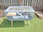 Mooie luxe hamsterkooi, extra reiskooi, en toebehoren, Kooi, Gebruikt, Minder dan 75 cm, Hamster