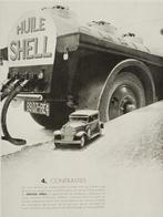 Shell olie - Antieke reclame illustratie (1931), Reclamebord, Zo goed als nieuw, Verzenden