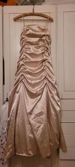 Gouden Galajurk / carnavalsjurk/ Feestjurk - Maat S, Kleding | Dames, Jurken, Geel, Ophalen of Verzenden, Knielengte, Maat 36 (S)