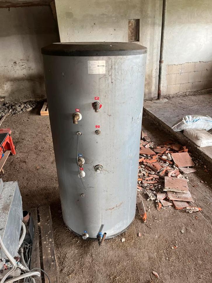 De Jong Boiler 400L - Gebruikt, Doe-het-zelf en Verbouw, Geisers en Boilers, Gebruikt, Boiler, Aardgas, 100 liter of meer, Ouder dan 10 jaar