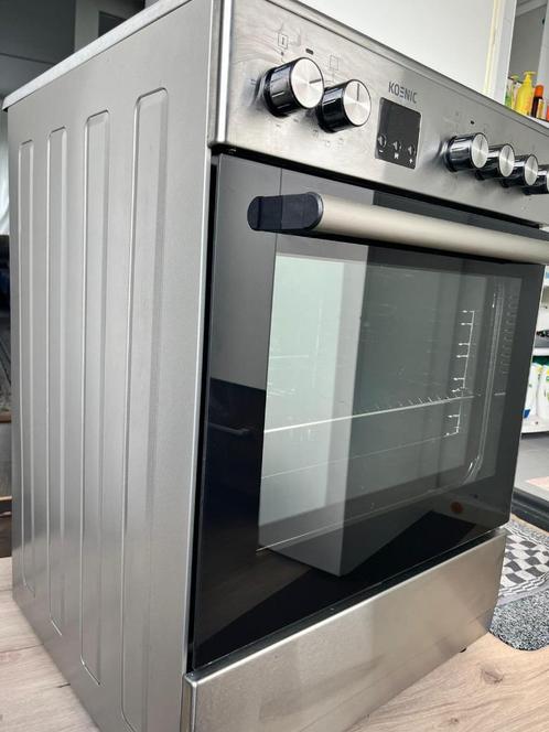 Elektrisch fornuis rvs, Huis en Inrichting, Keuken | Keukenbenodigdheden, Zo goed als nieuw, Ophalen