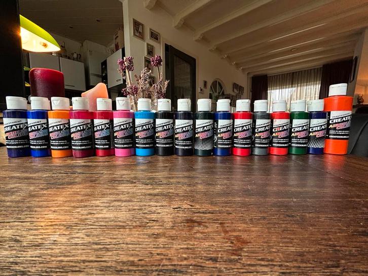Createx Verf + Airbrush Accessoires, Hobby en Vrije tijd, Schilderen, Gebruikt, Airbrush en Toebehoren, Ophalen of Verzenden