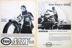 39 vintage advertenties reclames Esso 1929-81 Olie Motor, Verzenden, Gebruikt, Reclamebord