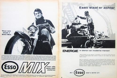 39 vintage advertenties reclames Esso 1929-81 Olie Motor, Verzamelen, Merken en Reclamevoorwerpen, Gebruikt, Reclamebord, Verzenden