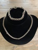 Mooie dikke ketting met armband, Sieraden, Tassen en Uiterlijk, Kettingen, Ophalen of Verzenden, Zo goed als nieuw, Overige materialen