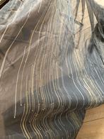 Bruine inbetween gordijnen met gouden streep, 1.45x2.50m, Huis en Inrichting, Stoffering | Gordijnen en Lamellen, 100 tot 150 cm