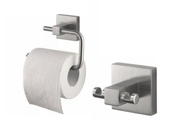 Haceka set Mezzo toiletrolhouder & haak RVS geborsteld beschikbaar voor biedingen
