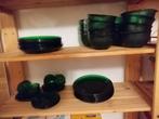 Jaren 70 servies Arcoroc France Sierra groe, Huis en Inrichting, Keuken | Servies, Ophalen, Zo goed als nieuw, Overige stijlen