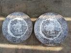 2 English Ironstone Tableware 'Castles' vintage borden, Antiek en Kunst, Ophalen of Verzenden