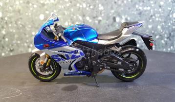 Suzuki GSX-R 1000 R 2021 blauw 1:18 Bburago B073 beschikbaar voor biedingen