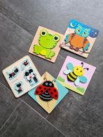 Houten Puzzel Set - 5 Stuks, Kinderen en Baby's, Speelgoed | Babyspeelgoed, Ophalen, Gebruikt, Overige typen