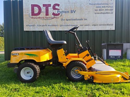 Stiga Park P401 zitmaaier, Tuin en Terras, Zitmaaiers, Gebruikt, 90 tot 120 cm, Elektrische starter, Mulchfunctie, Versnellingen