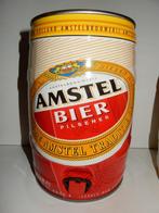AMSTEL Bier 5 Liter Bier Blik Vaatje (leeg), Verzamelen, Biermerken, Ophalen of Verzenden, Amstel