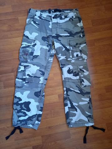 Grijs leger army cargo broek heren XL beschikbaar voor biedingen