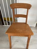 Drie teakhouten eetkamerstoelen, Ophalen, Gebruikt, Strak klassiek, Hout