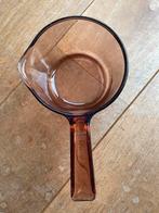 Vintage Vision Corning France Glazen Pannetje - 13cm, Kookpan of Snelkookpan, Gebruikt, Keramische plaat, Verzenden