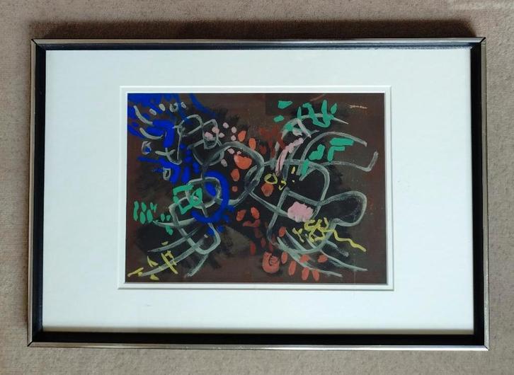 = Hans Ittmann 1914-1972 = abstracte compositie =, Antiek en Kunst, Kunst | Schilderijen | Abstract, Ophalen