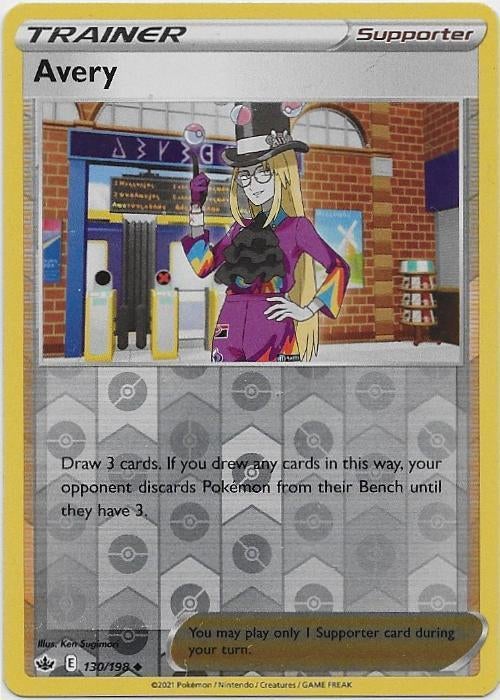 Chilling Reign,  Avery [reverse] 130/198, Verzenden, Nieuw, Losse kaart